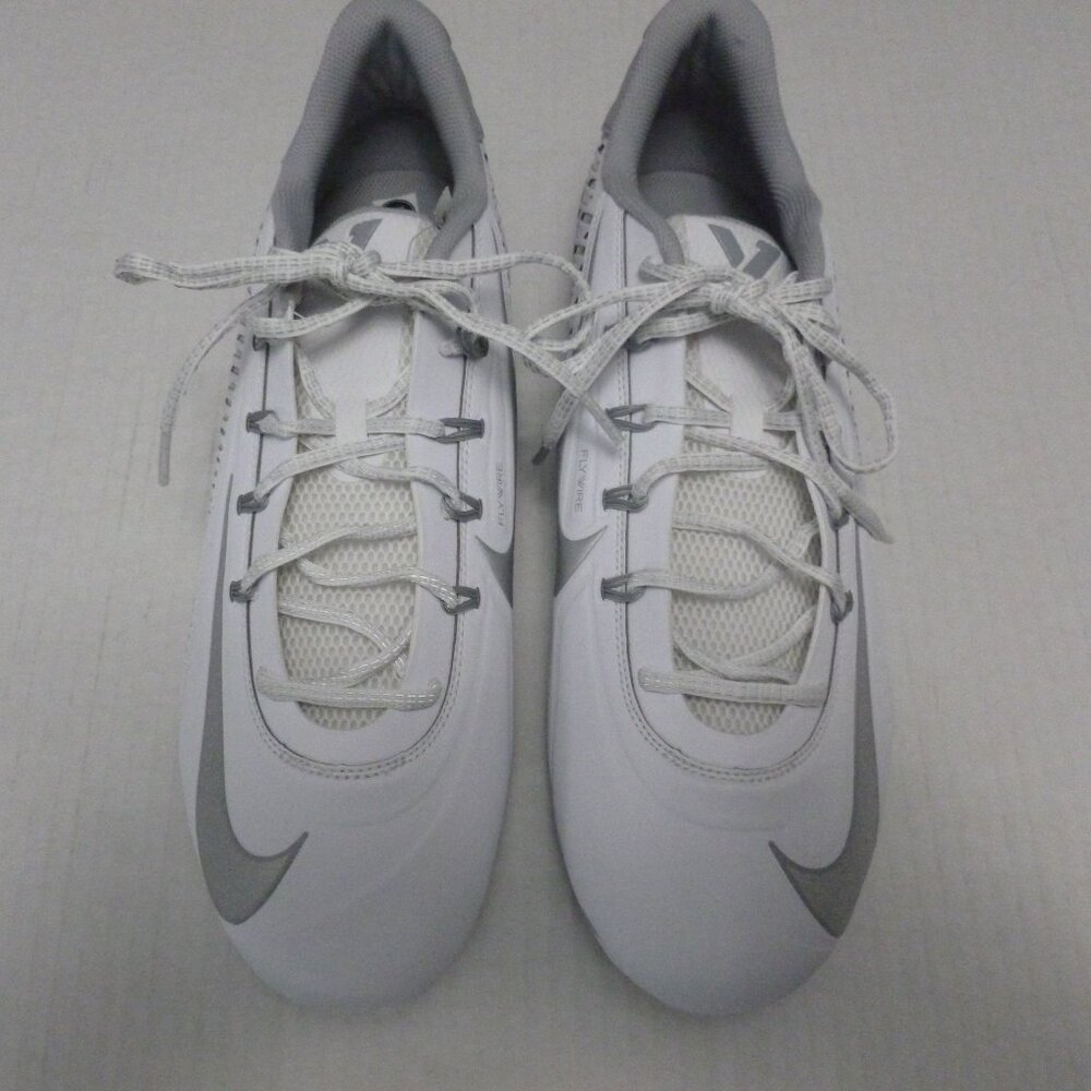 NIKE VAPOR EDGE 360VC CHROME WHITE FOOTBALL CLAET'S SIZE 15 READ THE DESCRIPTION